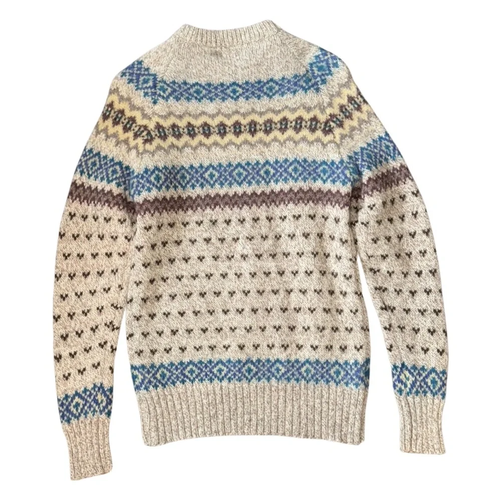 Vintage 1960’s Woolrich Fair Isle Sweater Wool - Picture 5 of 11